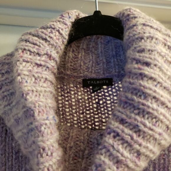 Beautiful Talbots lavender chunky sweater - Picture 2 of 5